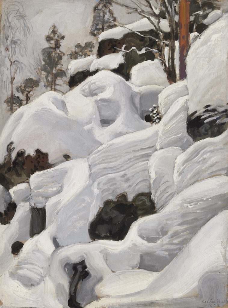 Akseli Gallen-Kallela, Ilvesluola, 1902, öljyväri kankaalle, Gösta Serlachiuksen taidesäätiö. Kuva: Yehia Eweis.