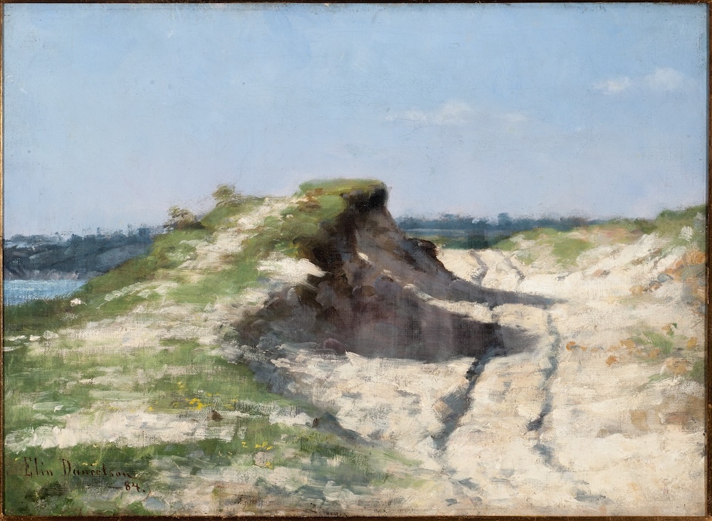 Ruohoinen hiekkadyyni rannalla