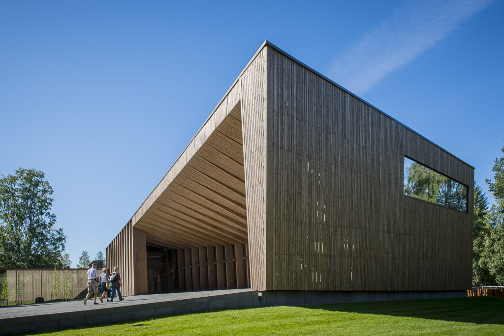 Serlachius-museo Göstan paviljonki ja sisäänkäynti