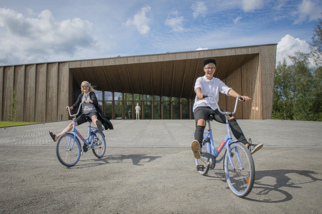 At Serlachius Museums your can borrow a bicycle.