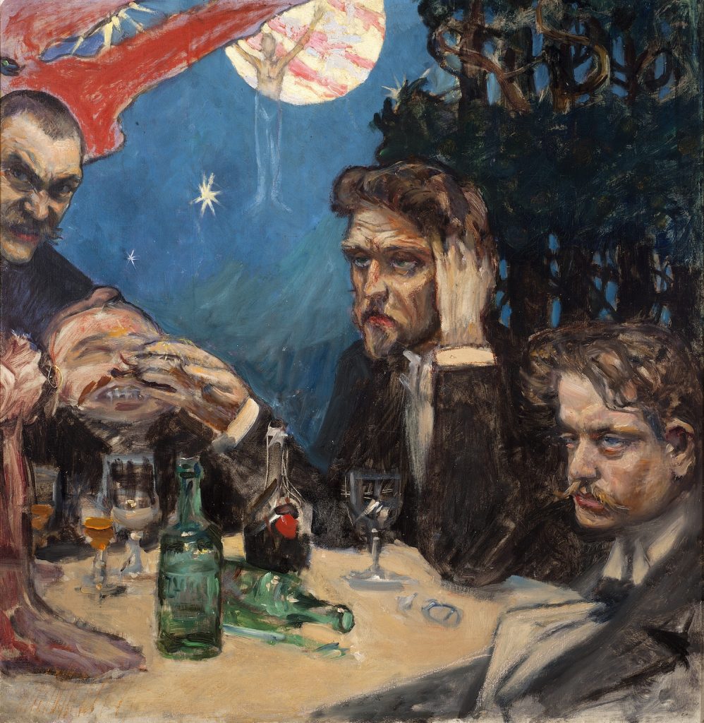 Akseli Gallen-Kallela, Symposion, oil on canvas, 1894. Gösta Serlachius Fine Arts Foundation. Photo: Vesa Aaltonen.