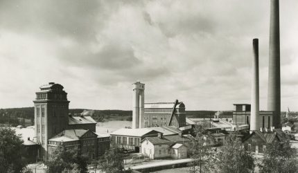 Mäntän selluloosatehtaa alue 1936