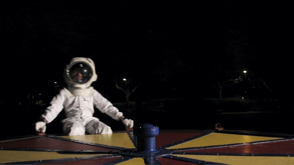 Joseph Popper, Into Orbit, 2011, still image from the video.