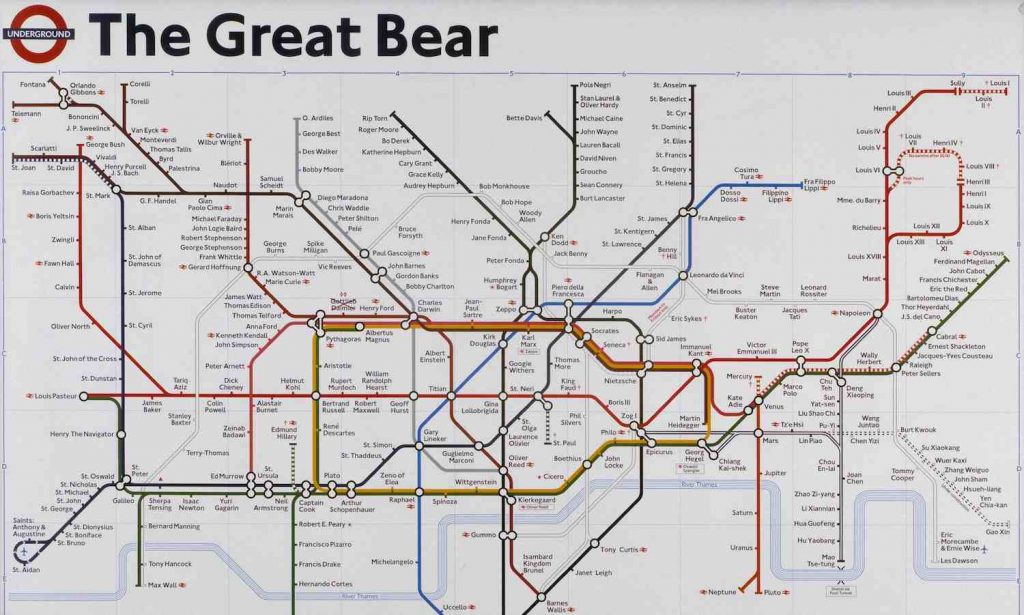 Simon Patterson, The Great Bear, 1992. Courtesy the Artist.