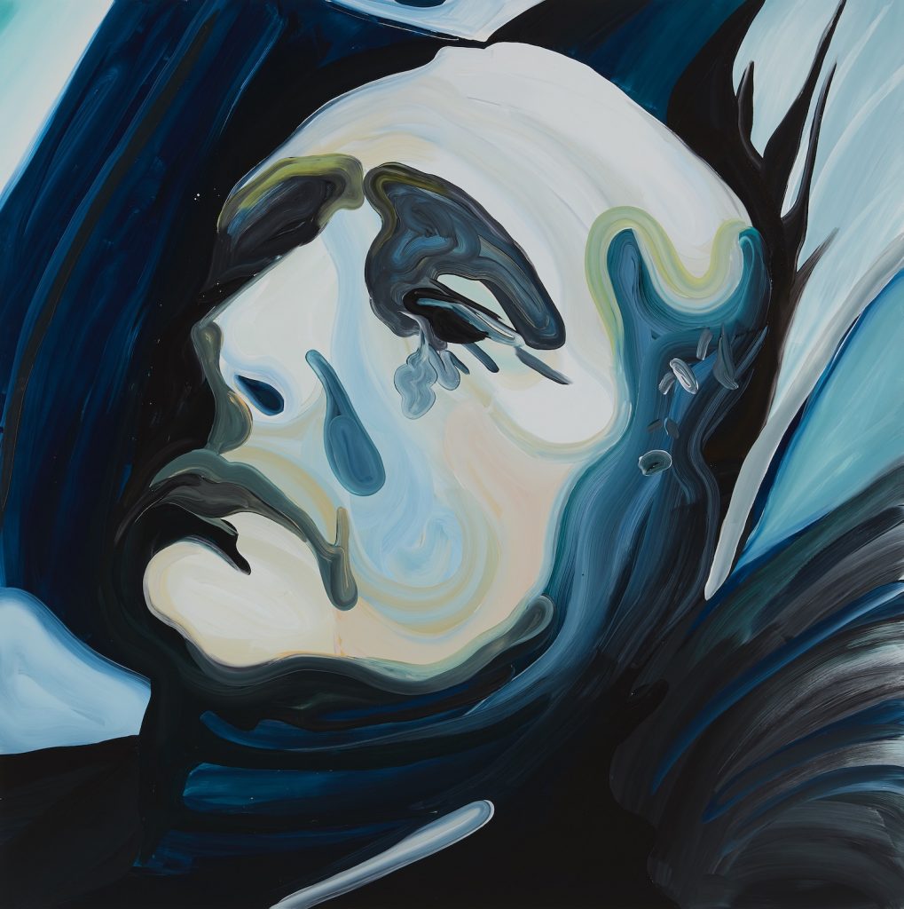 Clare Woods, The All-nighter, 2019, öljyväri alumiinille. Kuva: Simon Lee Gallery.
