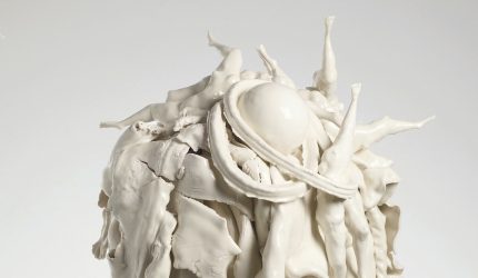 Clare Woods, The language of the body is yet to be explored (detail), 2017, porcelain, Corian and adhesive, private owner.