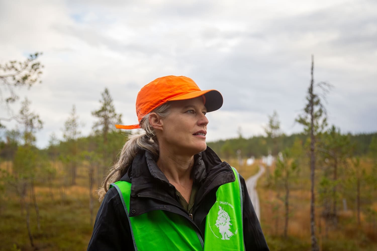 Agnes Meyer-Brandis Siikanevan suolla Ruovedellä.