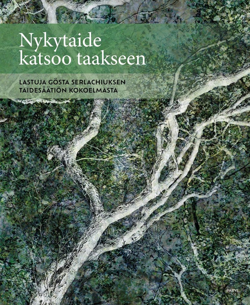 Kirjan kansi, jossa on leveän puun runko ja lehvästö.