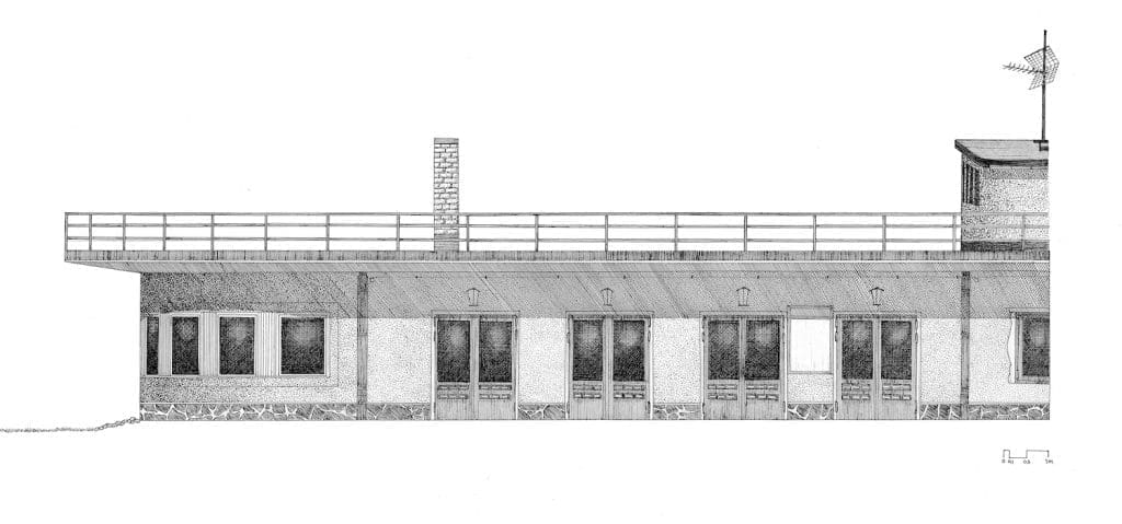 Tennis Pavilion. Drawing: Emma Sahonen