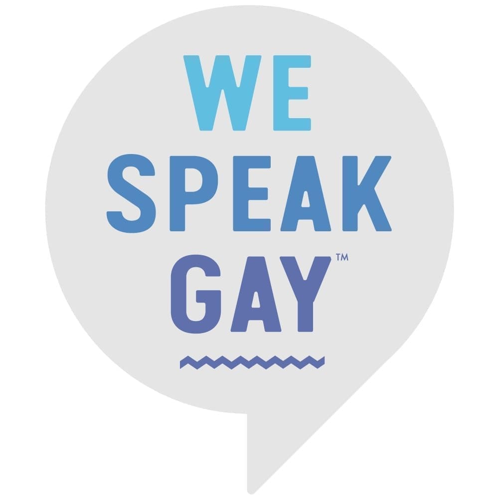 We Speak Gay -logo